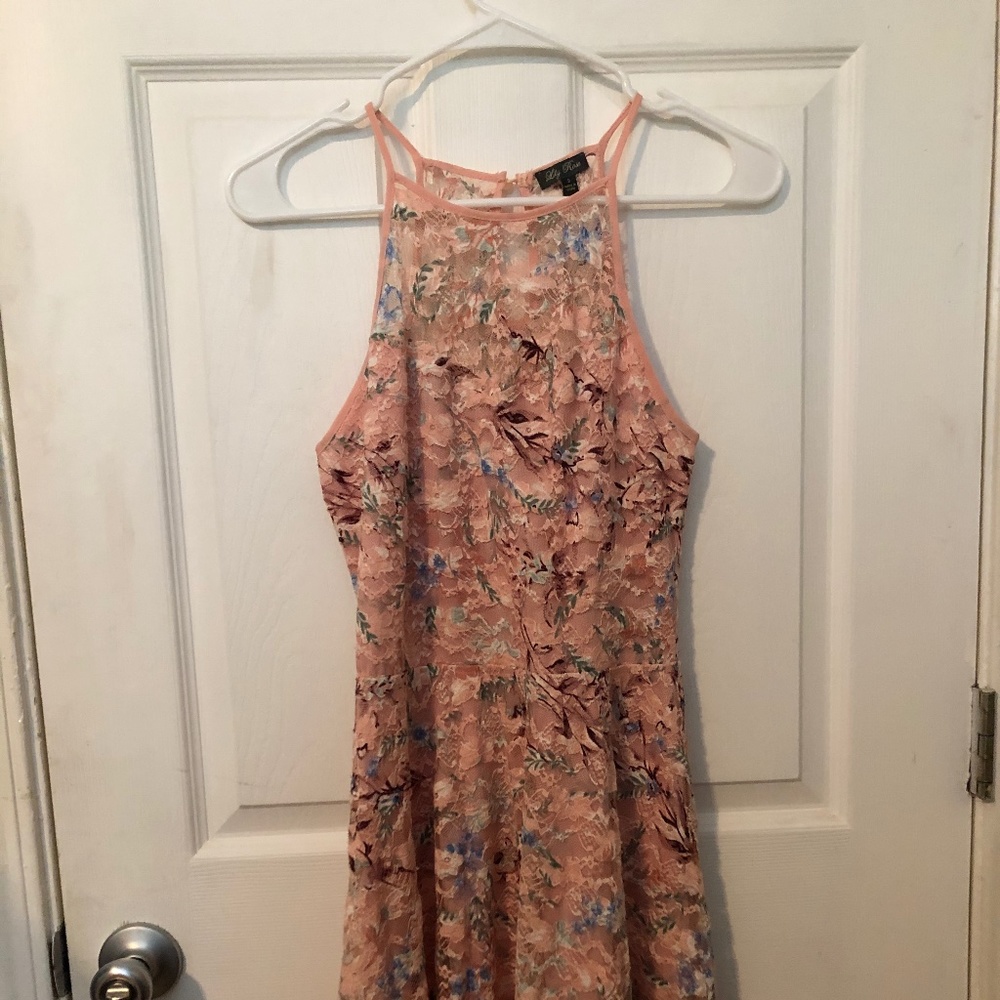 Cute spring floral dress with matching shawl